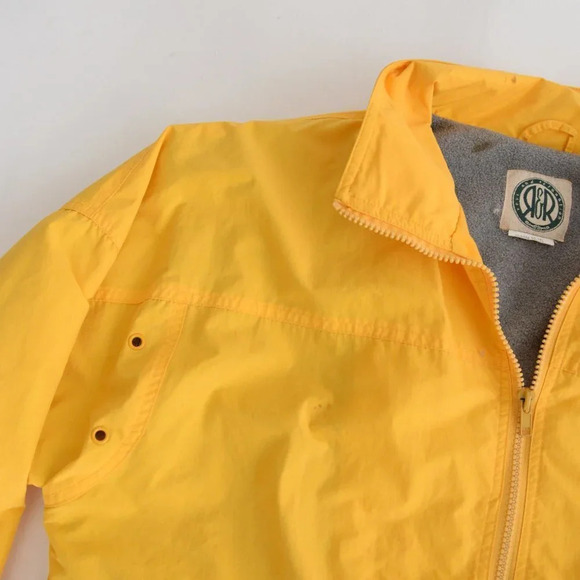 Vintage R&R Yellow  Full Zip Utility/Rain Coat Jacket Size Medium - Picture 12 of 14